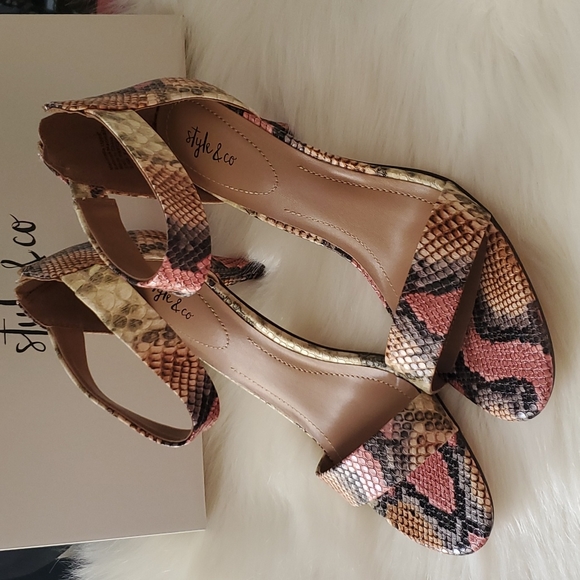 Style & Co.  Paycee Women's Dress Sandal Rainbow Snake Size 9.5M - Picture 2 of 7
